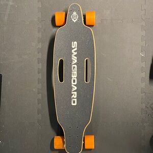 Swagboard NG-1 Longboard with Orange Wheels